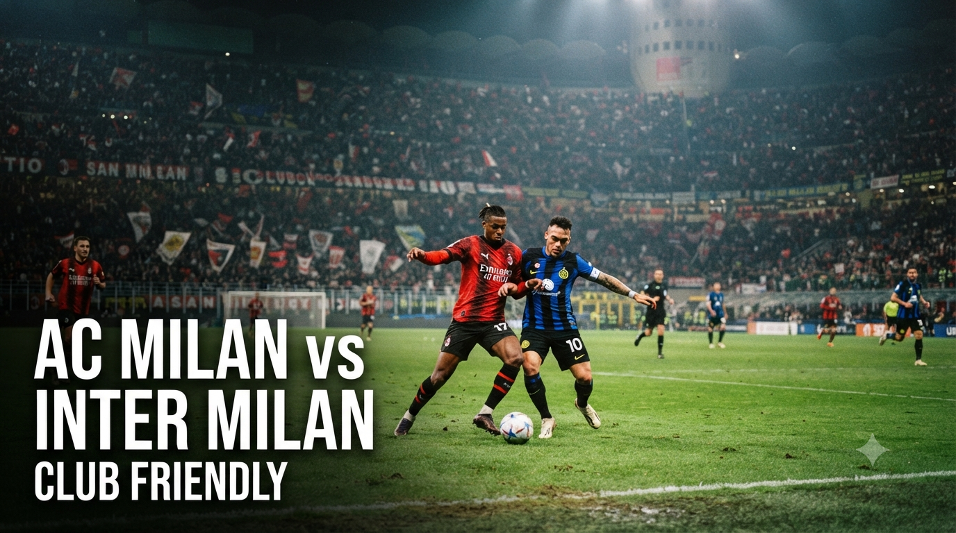 Score808 Mengajak Penggemar Menikmati Streaming AC Milan vs Inter Milan Club Friendly Sore Ini Pukul 18.00 WIB